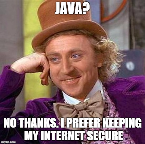 atspējot Java savā pārlūkprogrammā