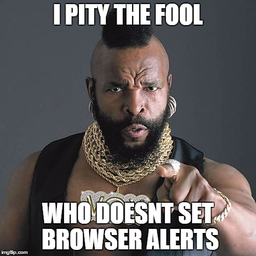 atur peringatan browser Anda agar tetap tahu