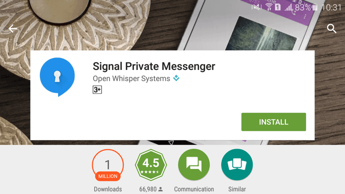 Signál-súkromného messenger