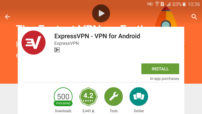 expressvpn ל- Android