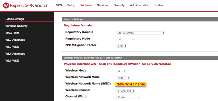 dd-wrt 새로운 wifi 이름