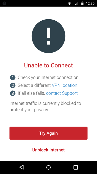 ExpressVPN 앱을 연결할 수 없습니다.