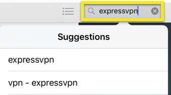 ค้นหาร้านค้าแอป expressvpn