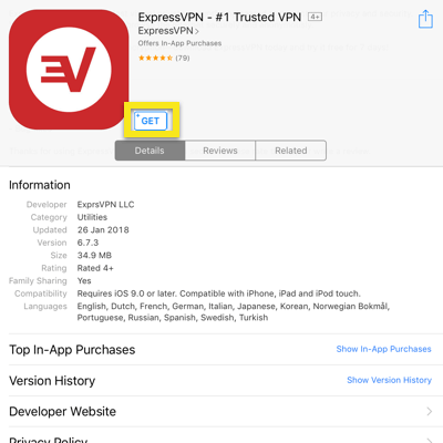 app store รับแอป expressvpn