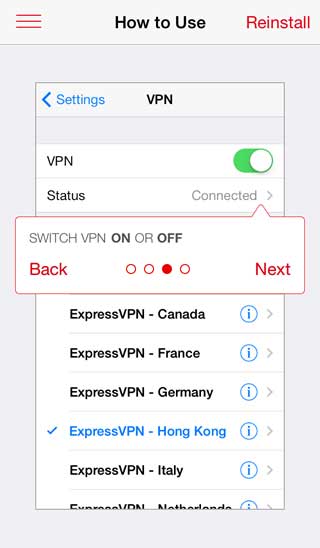 ExpressVPN iOS 앱 : 최신 업데이트 및 소프트웨어 업그레이드 (7.0)