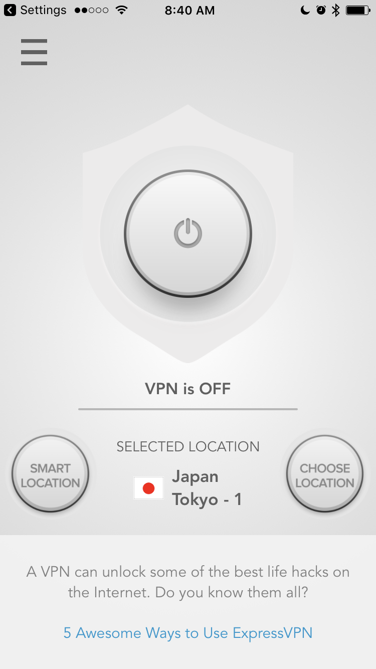 VPN ușor de utilizat pentru iPhone.