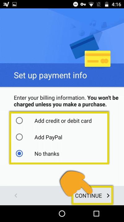 Настройте экран информации о платеже с помощью