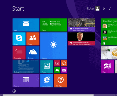 Windows 8 начален екран