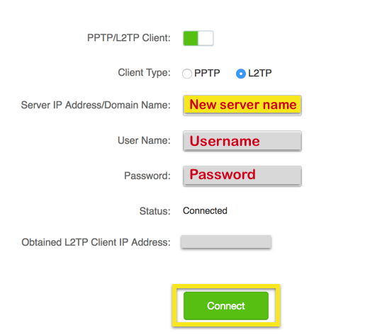 새로운 VPN 위치
