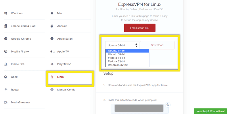 expressvpn 리눅스 배포판 다운로드