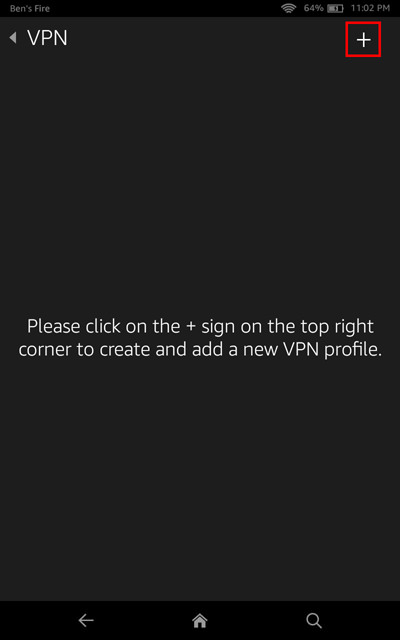 เพิ่มโปรไฟล์ VPN ใหม่