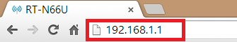 Вкладка браузера с адресом 192.168.1.1