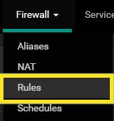 pravidlá brány firewall