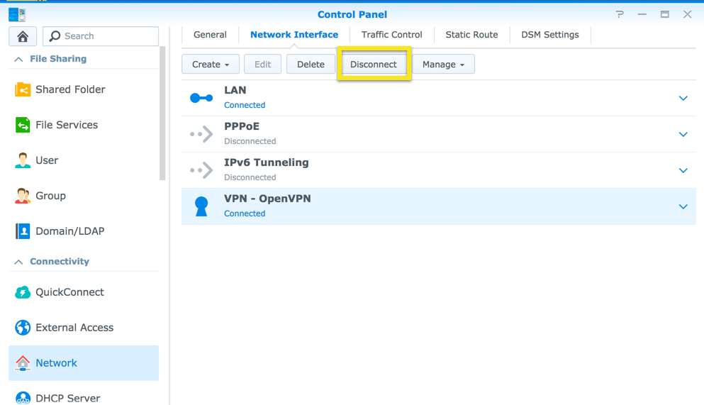 openology VPN ตัดการเชื่อมต่อ
