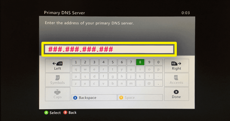 перейти к настройкам основного DNS-сервера