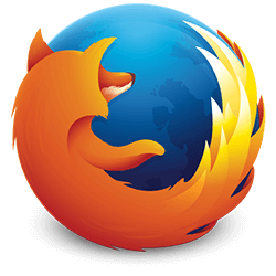 Firefox logotips.